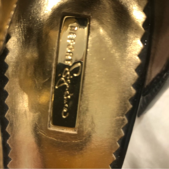 Report Signature black patent peep toe sandals, elegant!  Size 8.5. - Picture 8 of 16